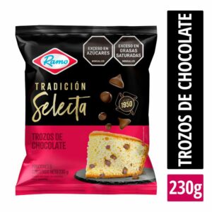 Ponque Ramo Tradición Selecta Trozos De Chocolate 6 Porciones Cont. Neto 230g