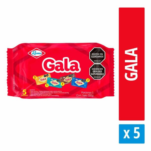 Ponque Ramo Gala Surtido 5und X300g