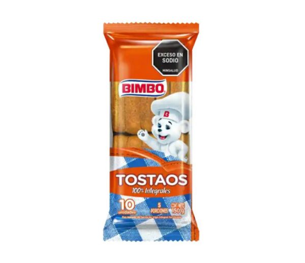 Tostaos 100% Integrales 10 Und x 150g