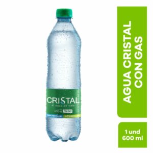 Agua Cristal Con Gas X600ML