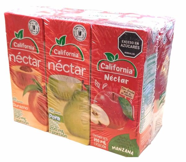 Nectar California Surtido 6 Und X 200ml C/U