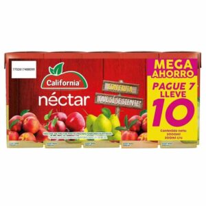 Jugo Nectar California 10 Und Surtido X200ml C/U
