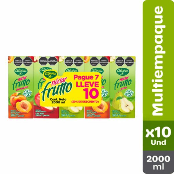 Nectar Frutto Alpina 10Und Surtido X200ml C/U