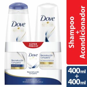 Dove Reconstrucción Completa Shampoo 370ml + Acondicionador 370ml