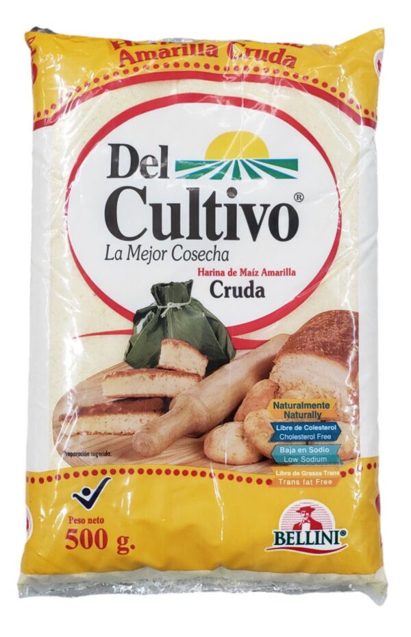 Harina De Maiz Del Cultivo Amarilla Cruda x500g