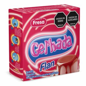 Flan Gel'hada Sabor a  Fresa x60g