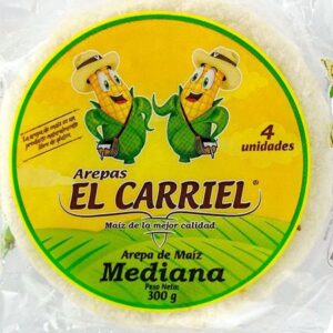 Arepa El Carriel De Maíz Mediana 4unds x300g