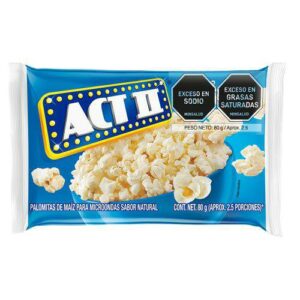 ACT II Sabor Natural x 80g Para Microondas