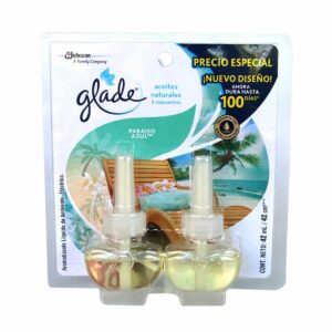Repuesto Ambientador Glade Paraíso Azul Electrico 2und x21ml