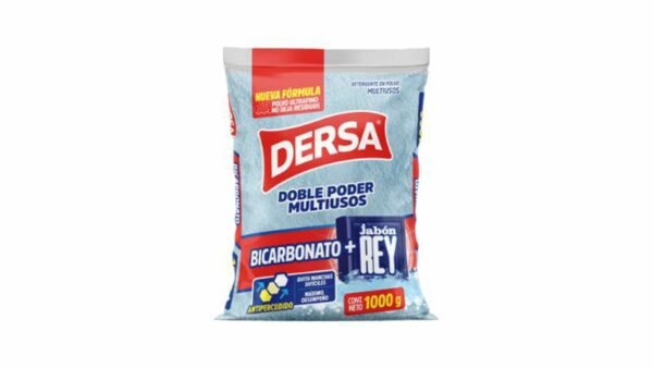 Detergente Dersa Polvo Bicarbonato + Jabon Rey x1000g