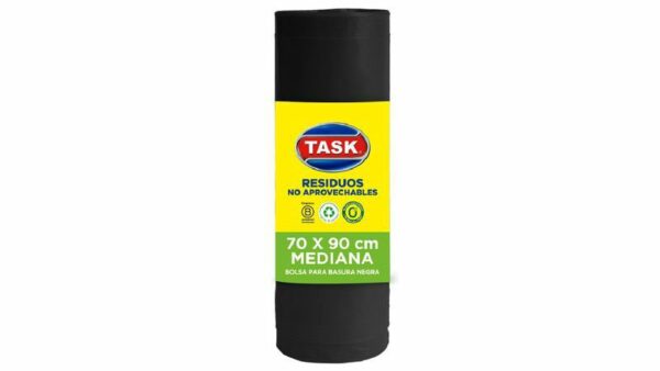 Bolsa Plastica TASK Negra Mediana x10und 70x90cm