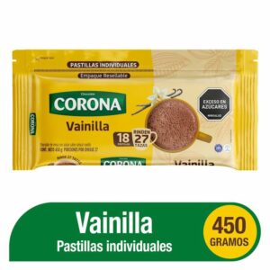 Chocolate Corona Sabor Vainilla x450g