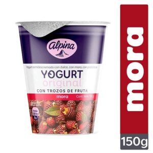 Yogurt Alpina Original Con Trozos De Mora x150g