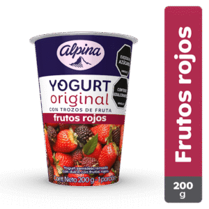 Yogurt Alpina Original Con Trozos De Frutos Rojos x200g