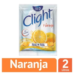 Bebida Clight Sabor Naranja Artificial Sin Azúcar En Polvo x14g
