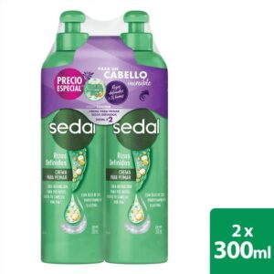 Crema de Peinar Sedal Rizos 2und x300ml