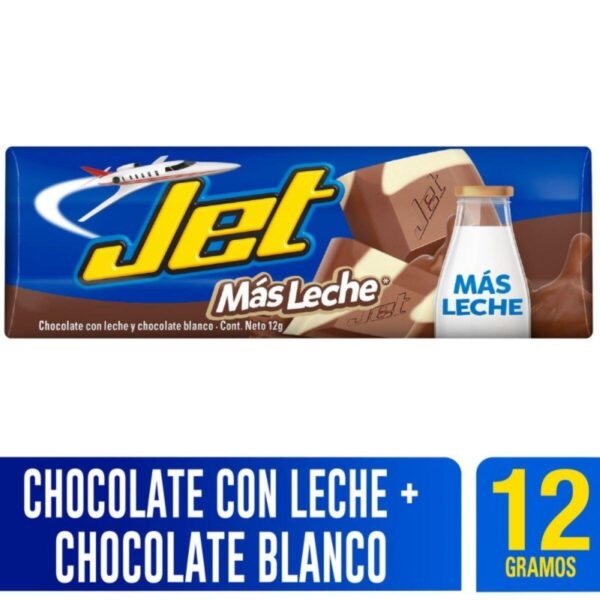 Chocolatina Jet Con Leche x12gr