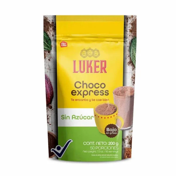 Chocolate Luker Choco Express Sin Azúcar En Polvo DP x200g