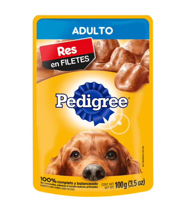 Comida Humeda Para Perro PEDIGREE Pouch Res x100gr Adulto