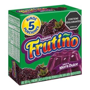 Gelatina Frutiño Sabor Mora Dulce x14gr