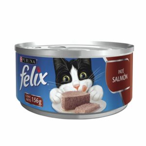 Comida Humeda Para Gato FELIX Pate Salmon Lata x156gr