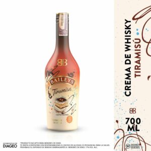 Crema de Whisky Tiramisu 17% Botella x700ml