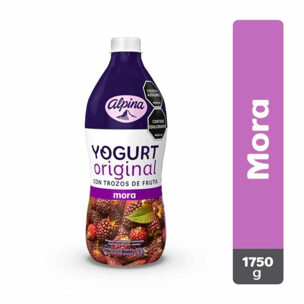 Yogurt Alpina Original Con Trozos De Mora x1750g