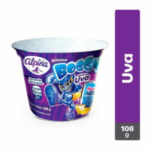 Gelatina Alpina Boggy Sabor Uva x108g