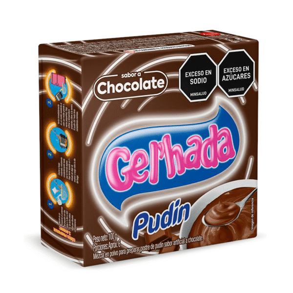 Pudín Gel'Hada Sabor Chocolate x100g