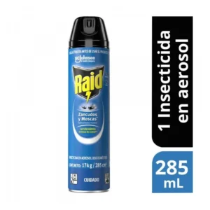 Insecticida Raid Zancudos y Moscas En Aerosol x285ml