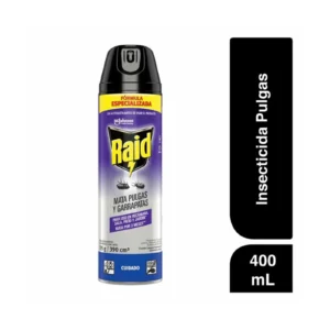 Insecticida Raid Mata Pulgas y Garrapatas En Aerosol x335g
