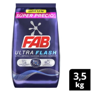 Detergente Polvo Fab Ultra Flash X 3.5 Kg