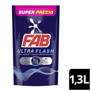 Detergente Liquido FAB Ultra Flash x 1.3L
