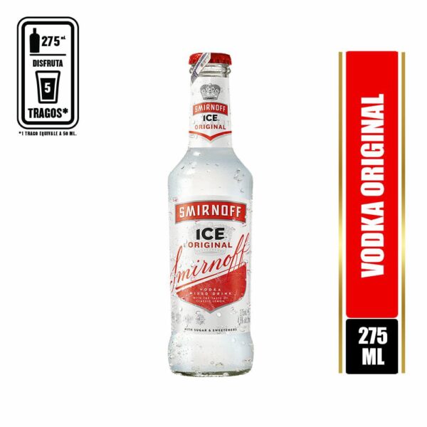 Vodka Smirnoff Rojo Botella x275ml