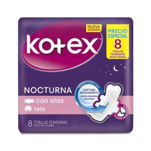 Toalla Higienica Femenina Kotex Nocturna Con Alas x8und