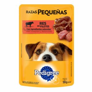 Comida Humeda Para Perro PEDIGREE Pouch Res x100gr Razas Pequeñas