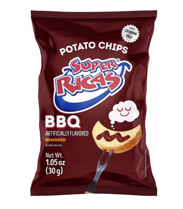Papas Sabor A BBQ Ahumaditas X30g Super Ricas