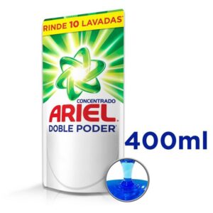 Detergente Ariel Concentrado Doble Poder x 400ml