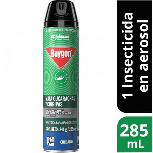 BAYGON MATA CUCARACHAS Y CHIRIPAS EN AEROSOL X241g