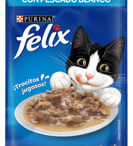 Comida Humeda Para Gato FELIX Pouch Adulto Pescado Blanco x85gr