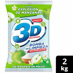 Detergente En Polvo 3D Manzana x2Kg