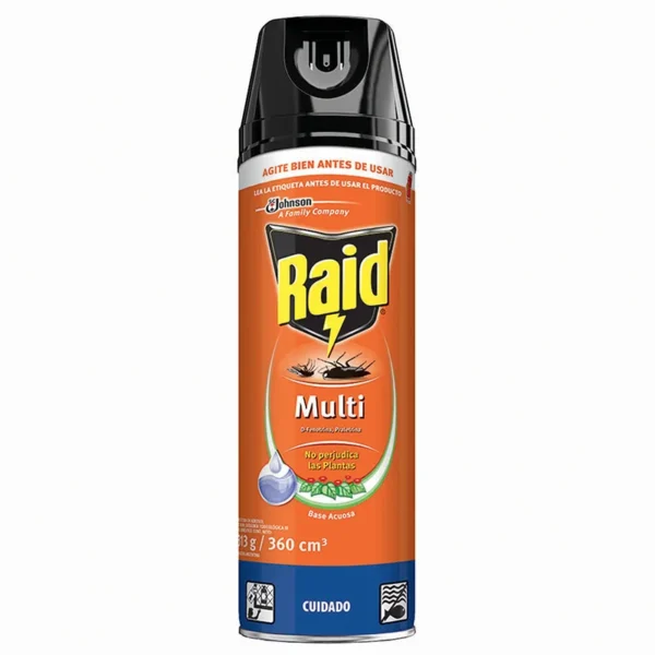 RAID MULTI MATA MOSQUITOS, ZANCUDOS, MOSCAS Y AVISPAS X313g