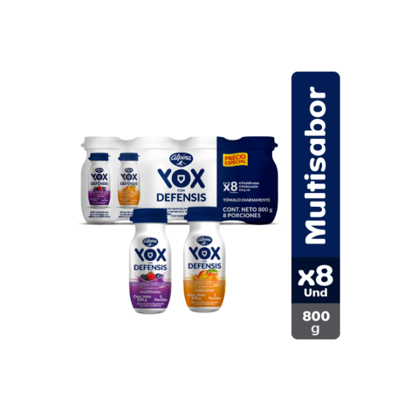 Yox Alpina Con Defensis 2 Sabores 8unds x100ml c/u