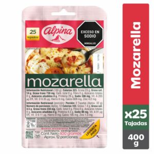Queso Alpina Tajado Mozarella x400g