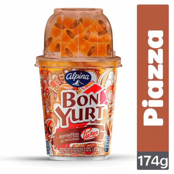 BonYurt Alpina Barquillos Con Crema De Chocolate Piazza x174g