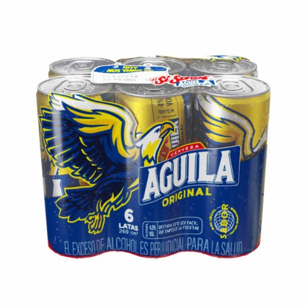 Cerveza Águila Original Lata 269ml x 6 unds