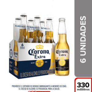 Cerveza Corona Extra Botella 330ml x 6 Unds