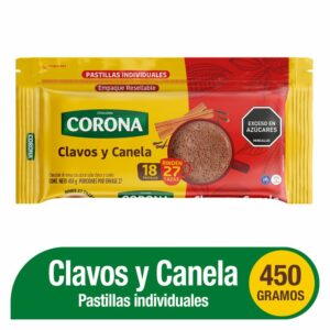 Chocolate Corona Sabor Clavos y Canela x450g