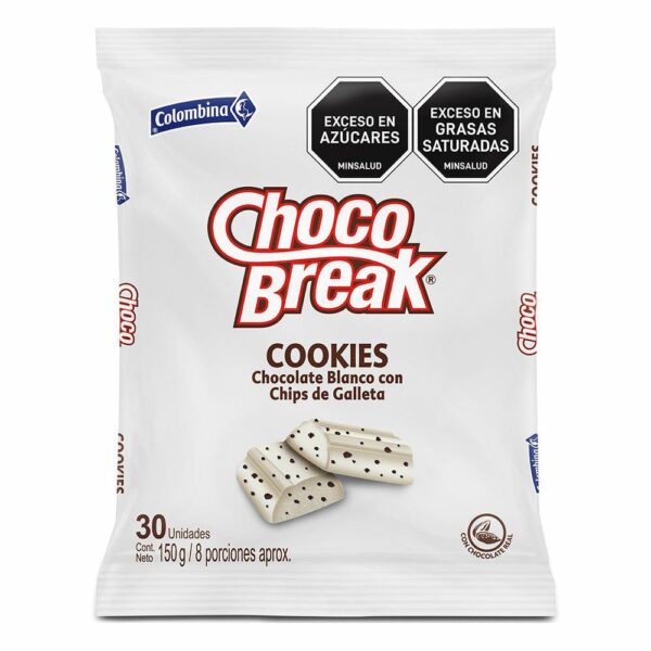 ChocoBreak Cookies Blanco 30und x150gr