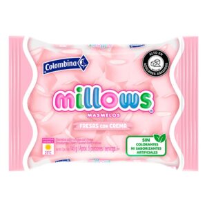 Masmelos Millows Fresas Con Crema Colombina x145g